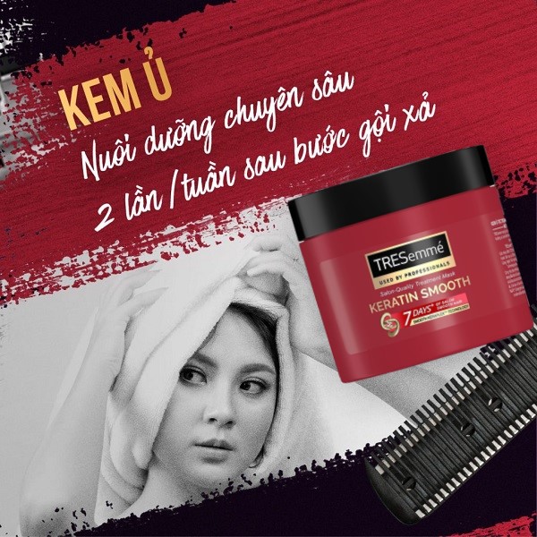 Kem Ủ Tóc Tresemme 180ml Nuôi Dưỡng Tóc Chuyên Sâu Phục Hồi Hư Tổn Giúp Tóc Vào Nếp Mượt Mà Đẹp CHuẩn Salon