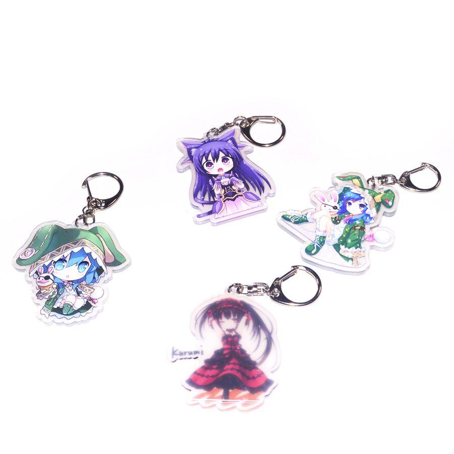 [thanh lý bán lỗ] Móc khóa Anime Acrylic Mica Chibi - Date A Live [PKA] [KS18]