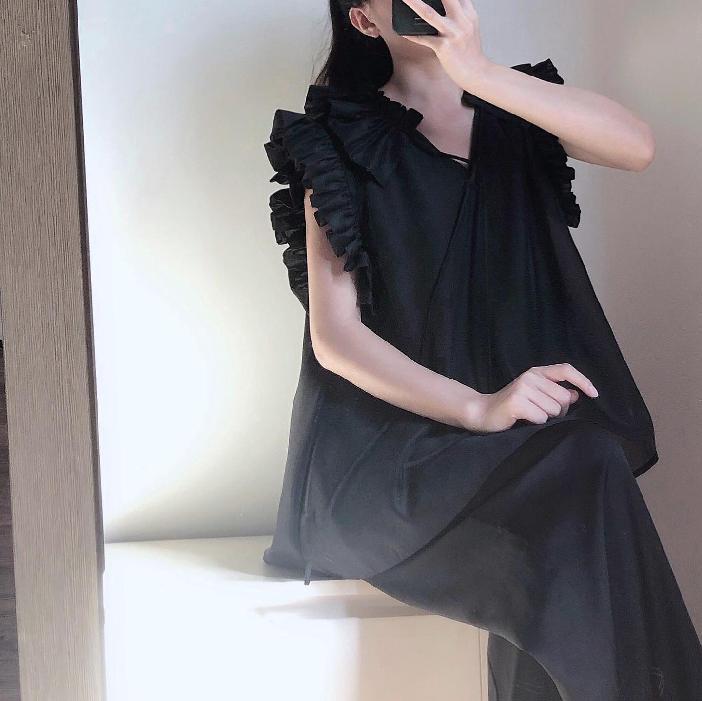Áo cổ bèo  Vera Top - Gihy.lumos
