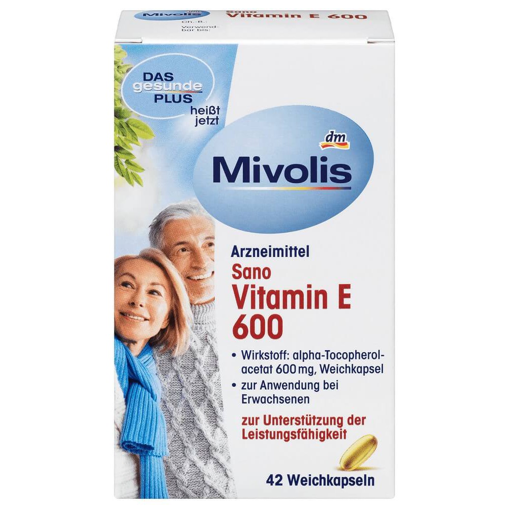 [HCM] VIÊN UỐNG VITAMIN E 600, 42 viên - ĐỨC
