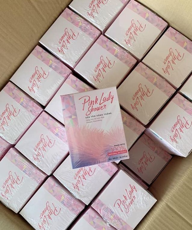 Sữa tắm xông trắng lady pink shower