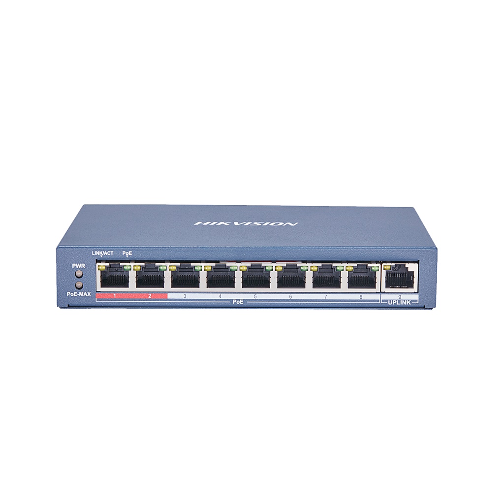 Switch mạng 9 cổng POE HIKVISION, chuyên cho camera DS-3E0109P-E/M 0109 (Chính hãng)