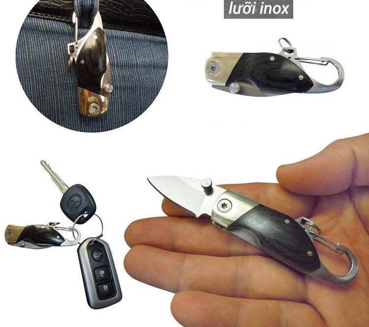 Móc khóa đa năng bằng thép không gỉ CAO CẤP