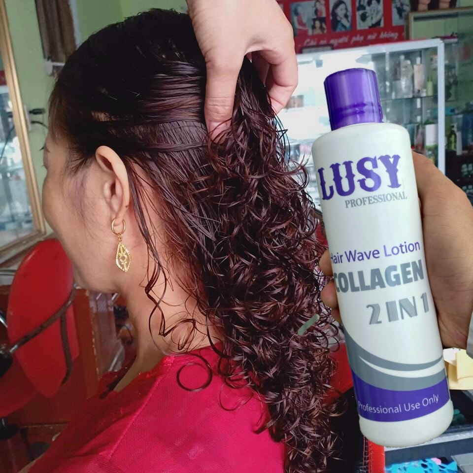 Thuốc uốn lạnh Lusy Collagen 2 in 1 không cần dập