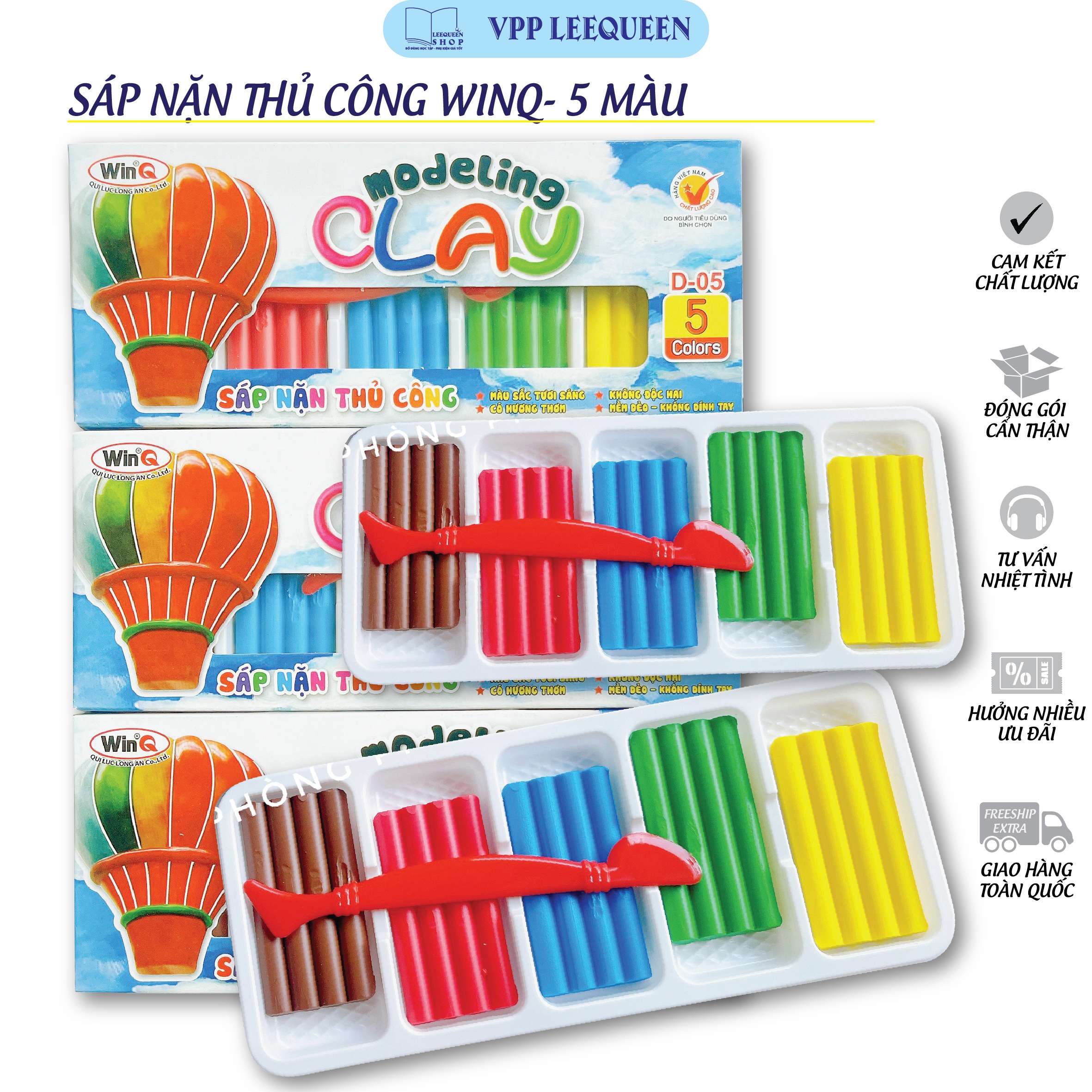 Đất Nặn WinQ D-5 5 màu