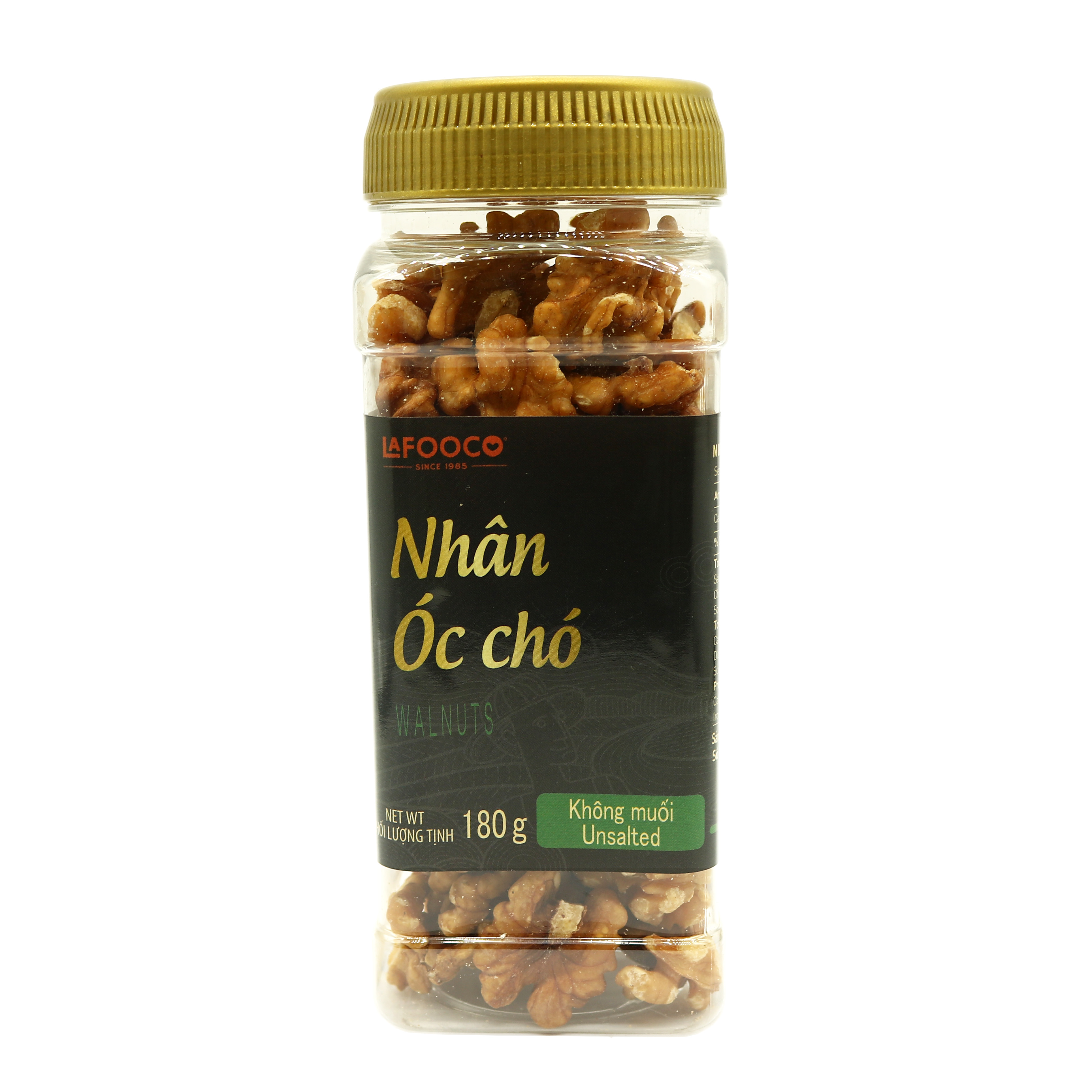 Nhân Óc Chó Mỹ Sấy Không Muối LAFOOCO 180g