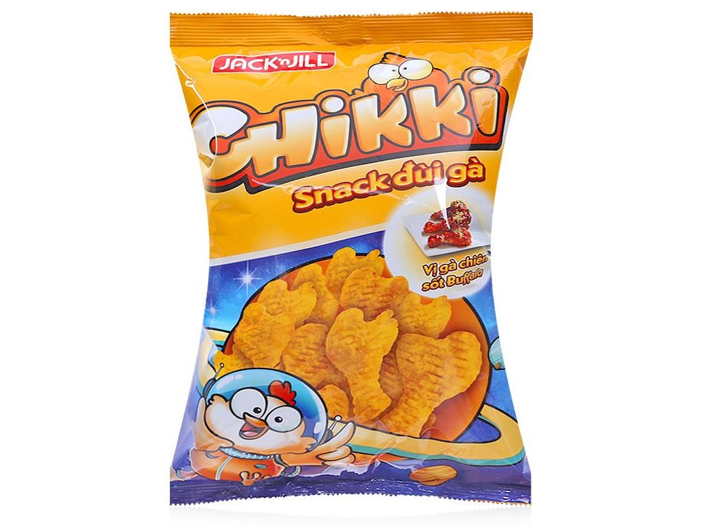 COMBO 10 Bánh Snack Bim Bim Chikki Đùi Gà Vị Gà Chiên Jack'n Jill Vị Gà Giòn Hàn Quốc 38g