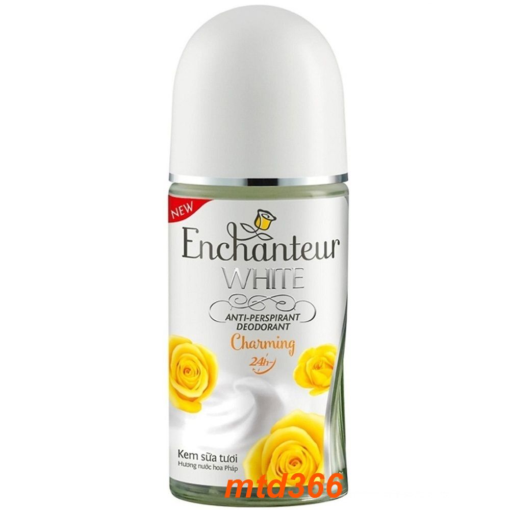 Lăn Khử Mùi 50ml White Charming Enchanteur.