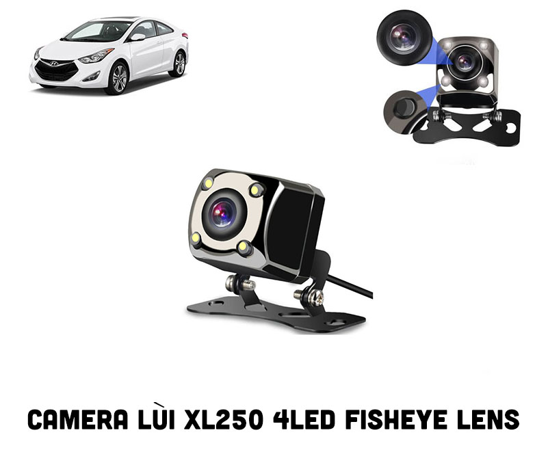 [HCM]Camera lùi xe hơi 4 đèn LED XL250