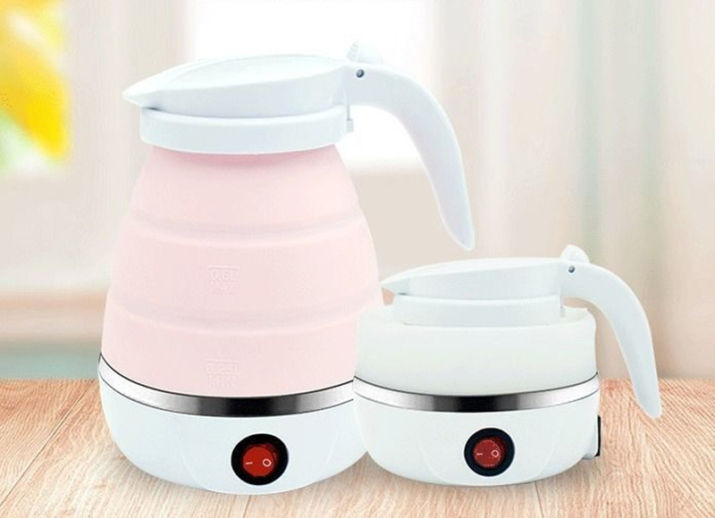 Bình ấm đun nước siêu tốc xếp gấp gọn du lịch 600ml