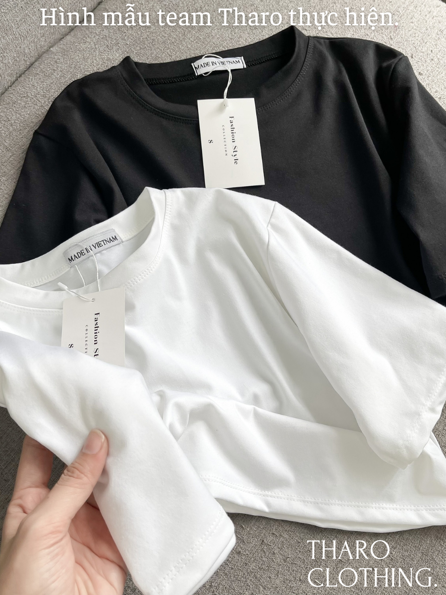Áo Thun Tay Ngắn Basic, Dáng Croptop - Tharo Clothing [AO00133]