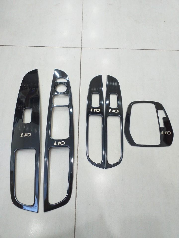 Bộ ốp nội thất titan xe Grand I10 2014-2019 -5 chi tiết