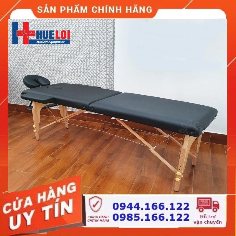 Giường spa, giường massage chân gỗ gấp gọn, giường xoa bóp bấp huyệt, giường đa năng