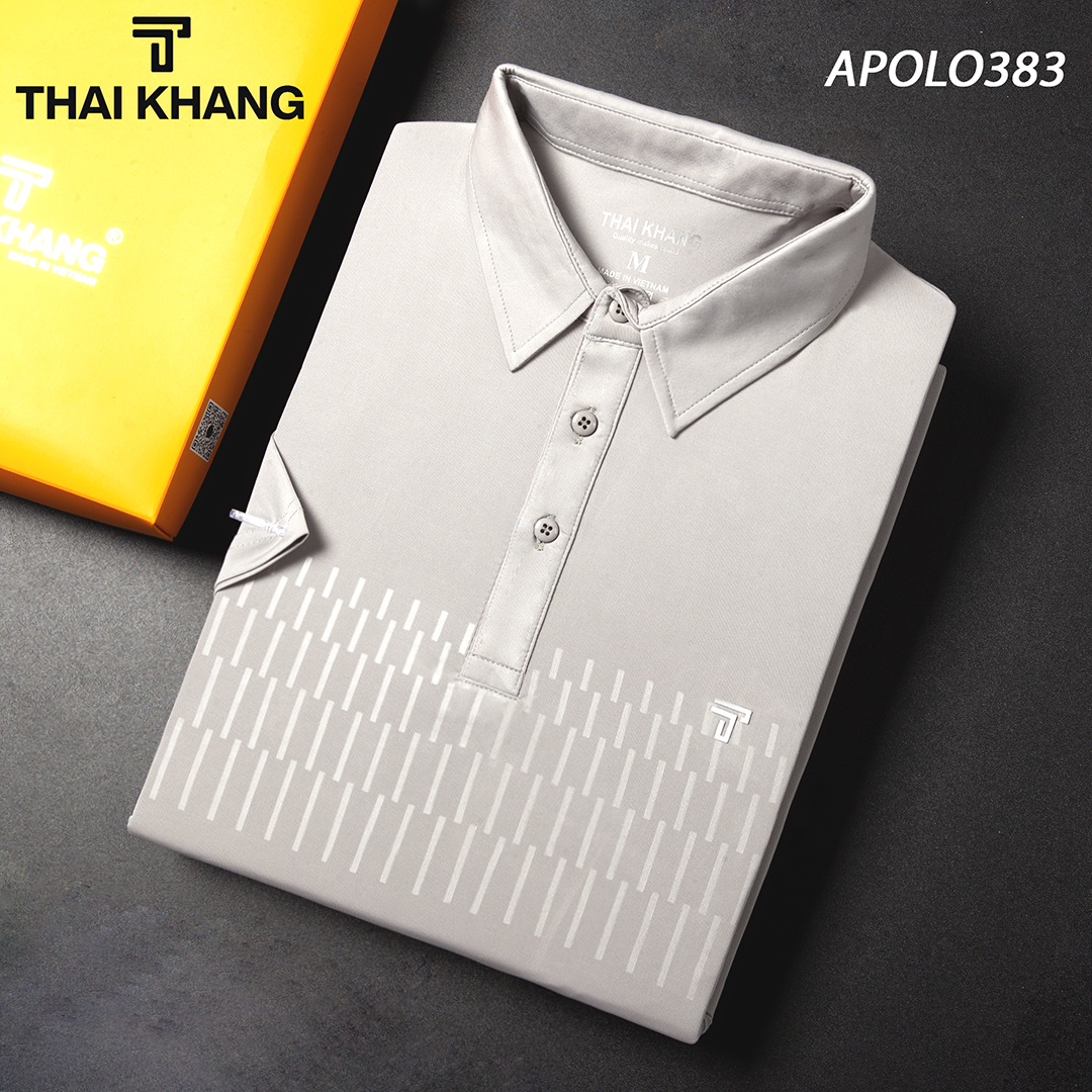 Áo thun polo nam thái khang vải thun lạnh mặc cực mát co dãn 4 chiều apolo38