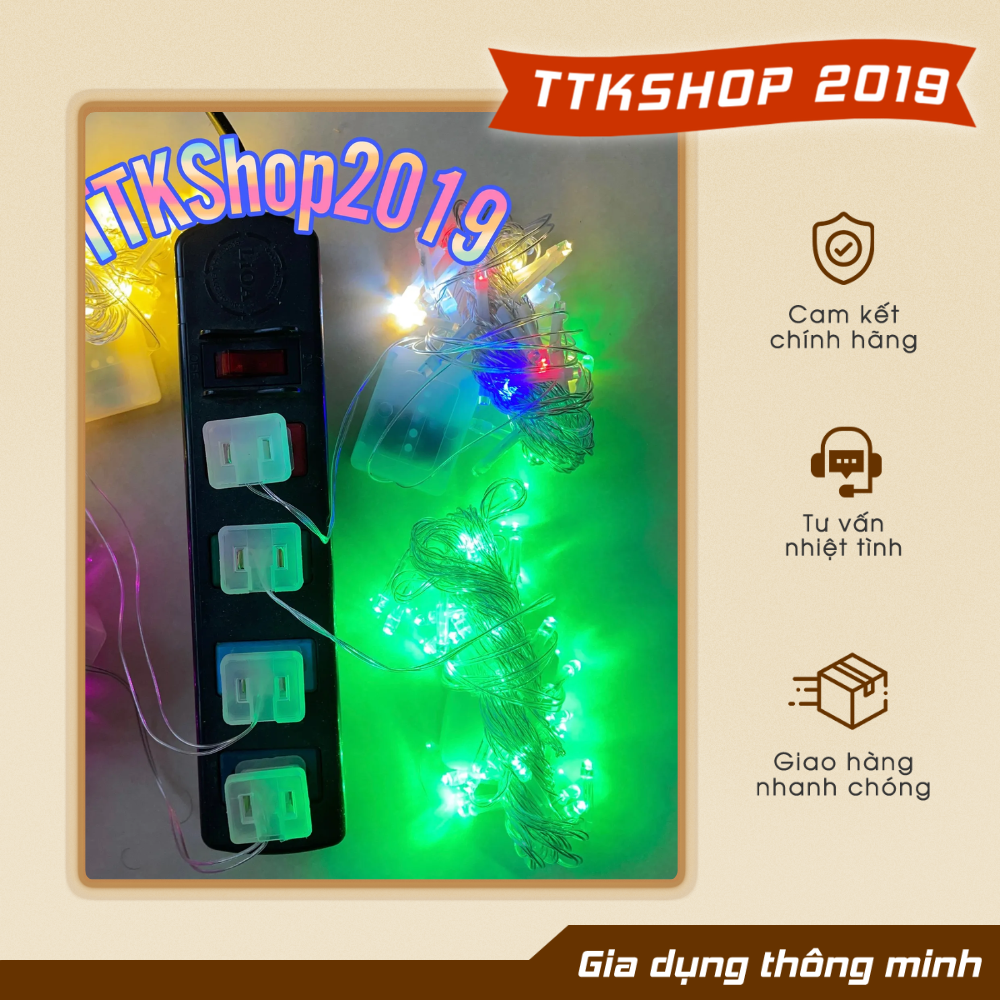 Dây đèn led trang trí đèn chớp đủ màu TTKShop2019