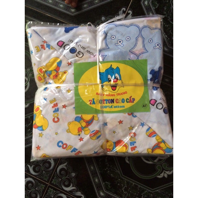 Set 10 Chiếc Tã Chéo 100% Cotton Cho Bé Sơ Sinh (hình)