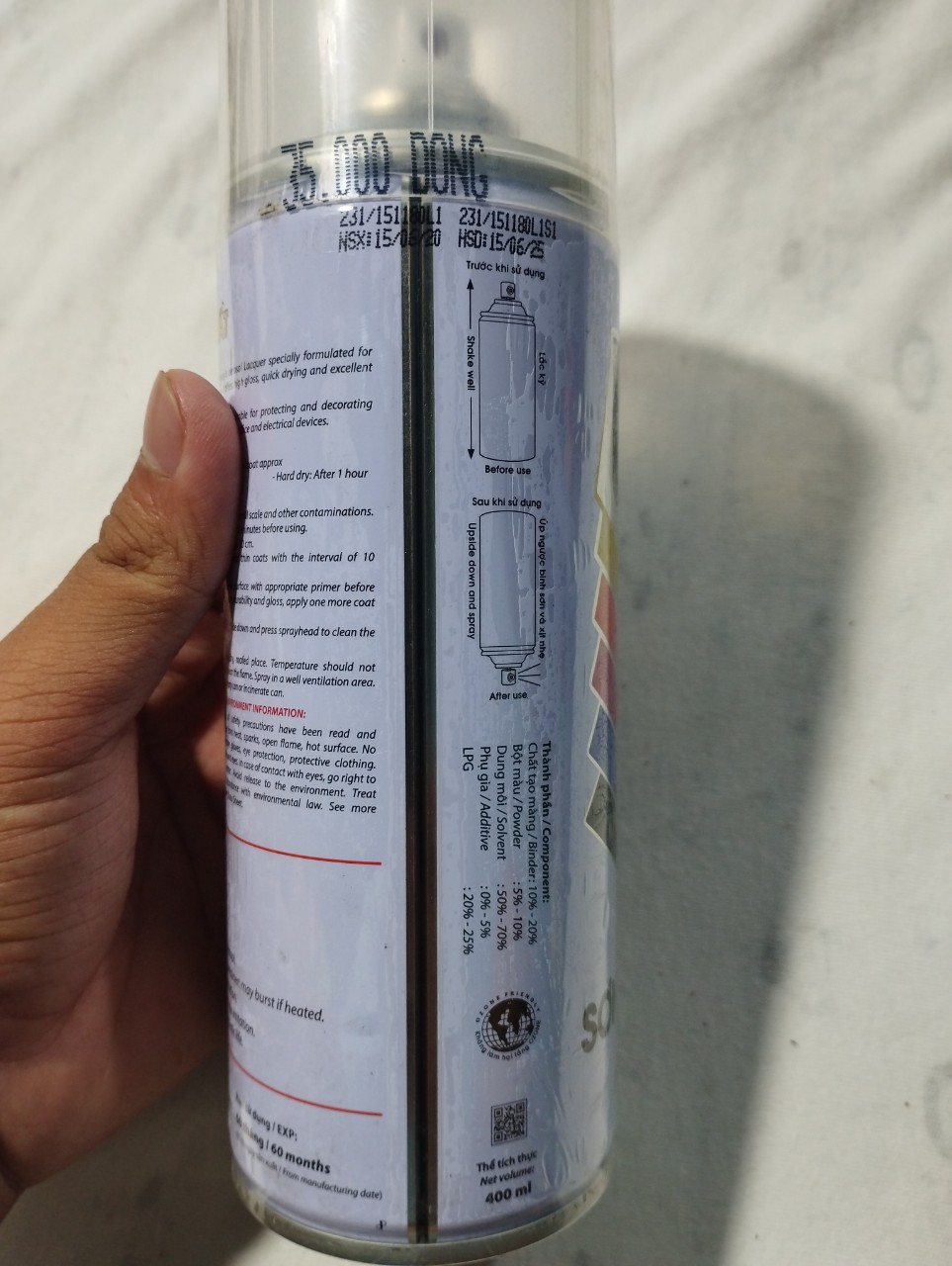 SƠN XỊT BÓNG WIN MÃ (321)