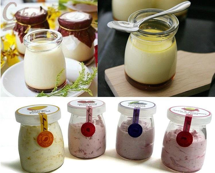 [HCM]Combo 12 hũ thủy tinh làm sữa chua 100ml