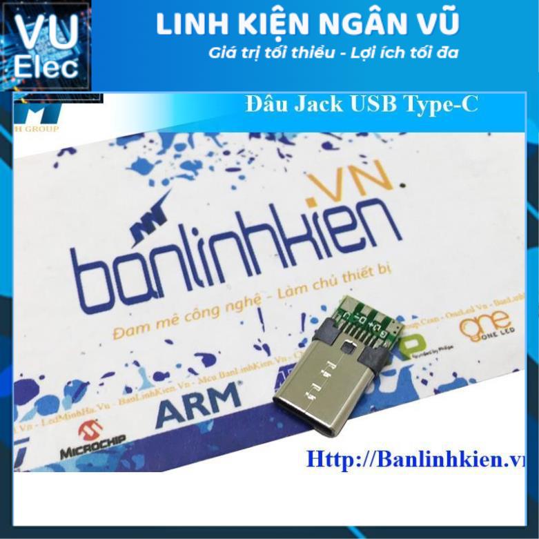Đầu Jack USB Type-C màu trắng