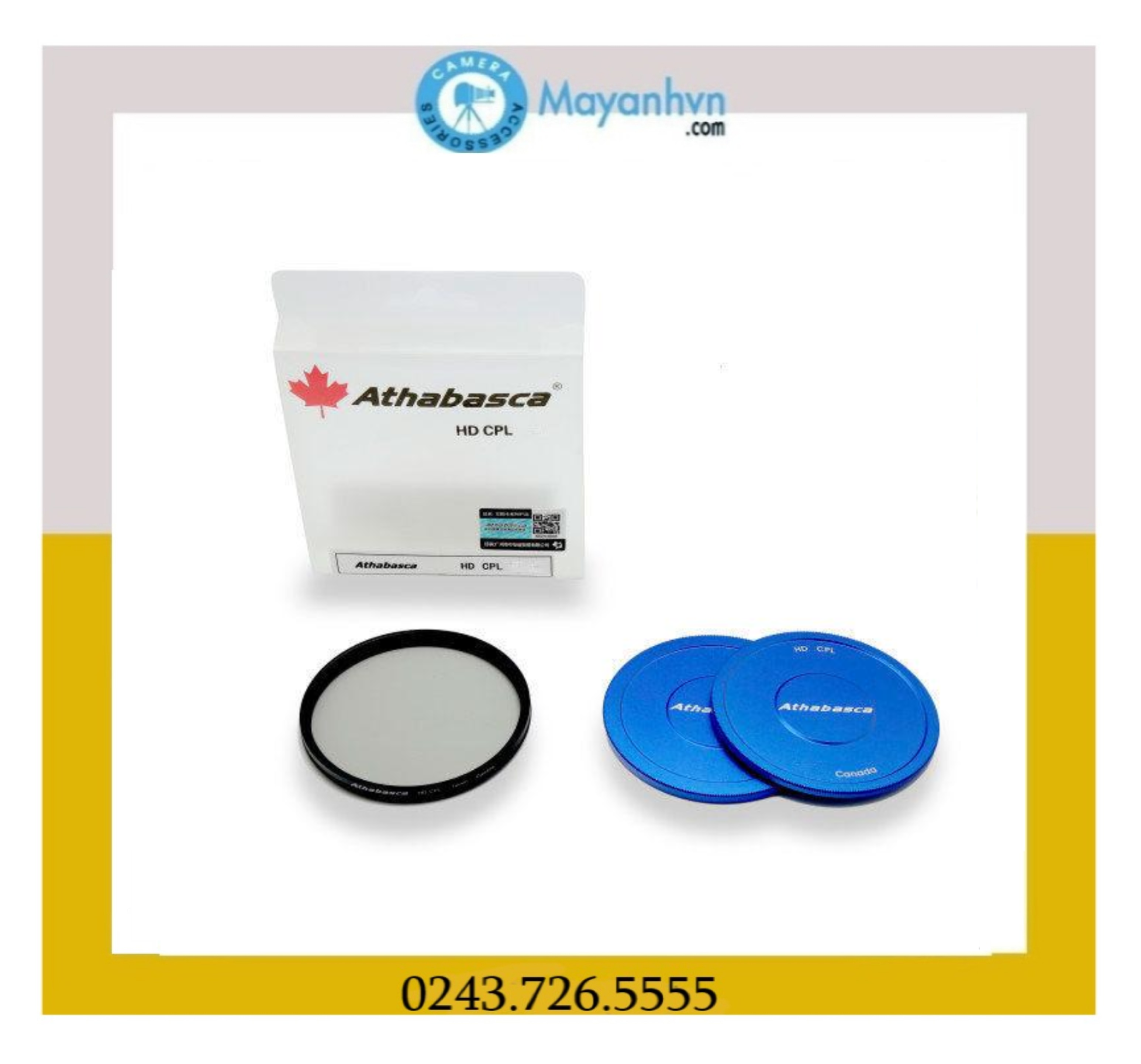 Kính lọc Filter Athabasca HD CPL 77mm (Đen)
