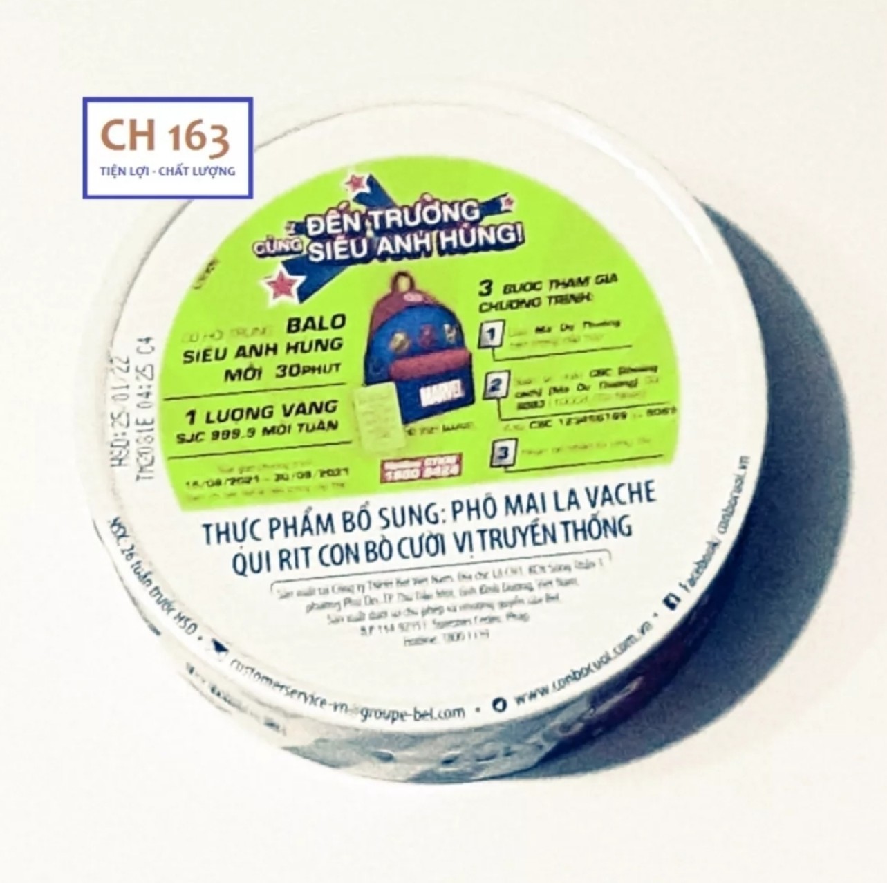 (HCM) PHÔ MAI CON BÒ CƯỜI HỘP 16 MIẾNG