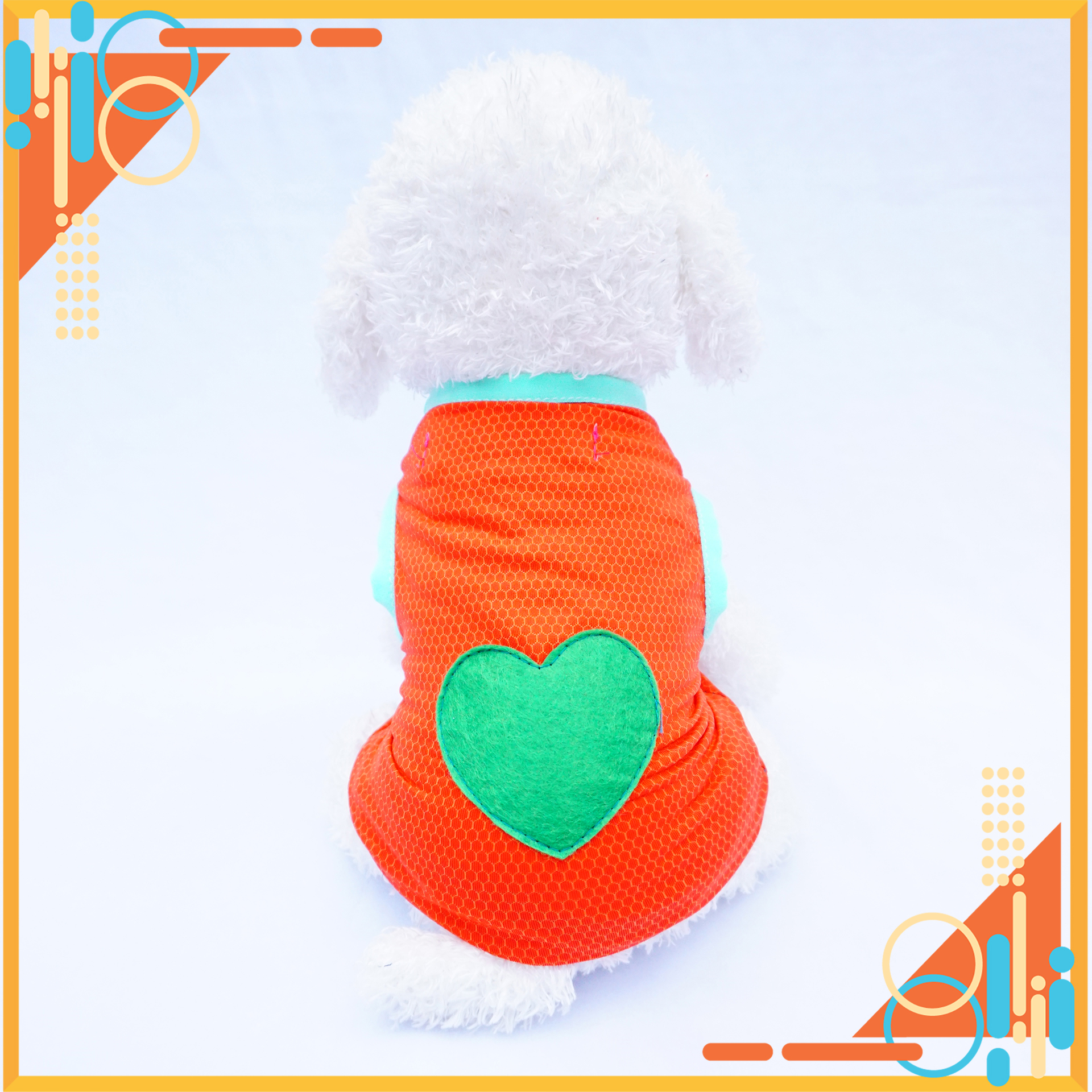 Áo cho Thú cưng, Áo 3 lỗ Tim PD047