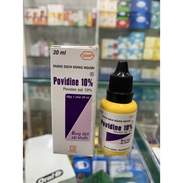 Dung Dịch Sát Khuẩn Povidine 10% Vệ Sinh Vết Thương Chai 20ml, 90ml