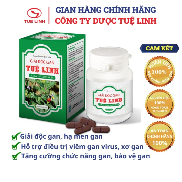 Combo 2 Hộp Giải Độc Gan Tuệ Linh [Tặng 1 Gói Cao Cà gai leo 10g]