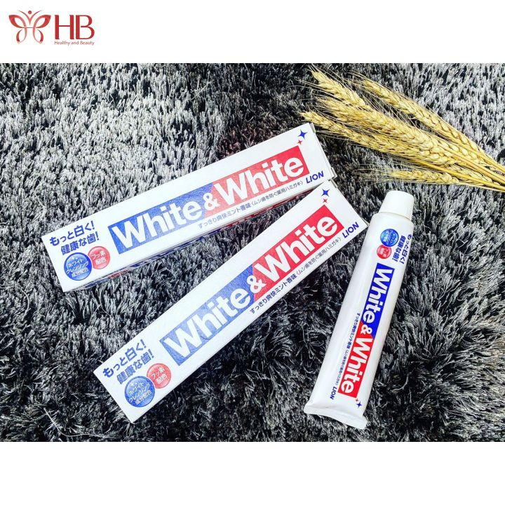 Kem đánh răng làm trắng White & White 150g Nhật Bản