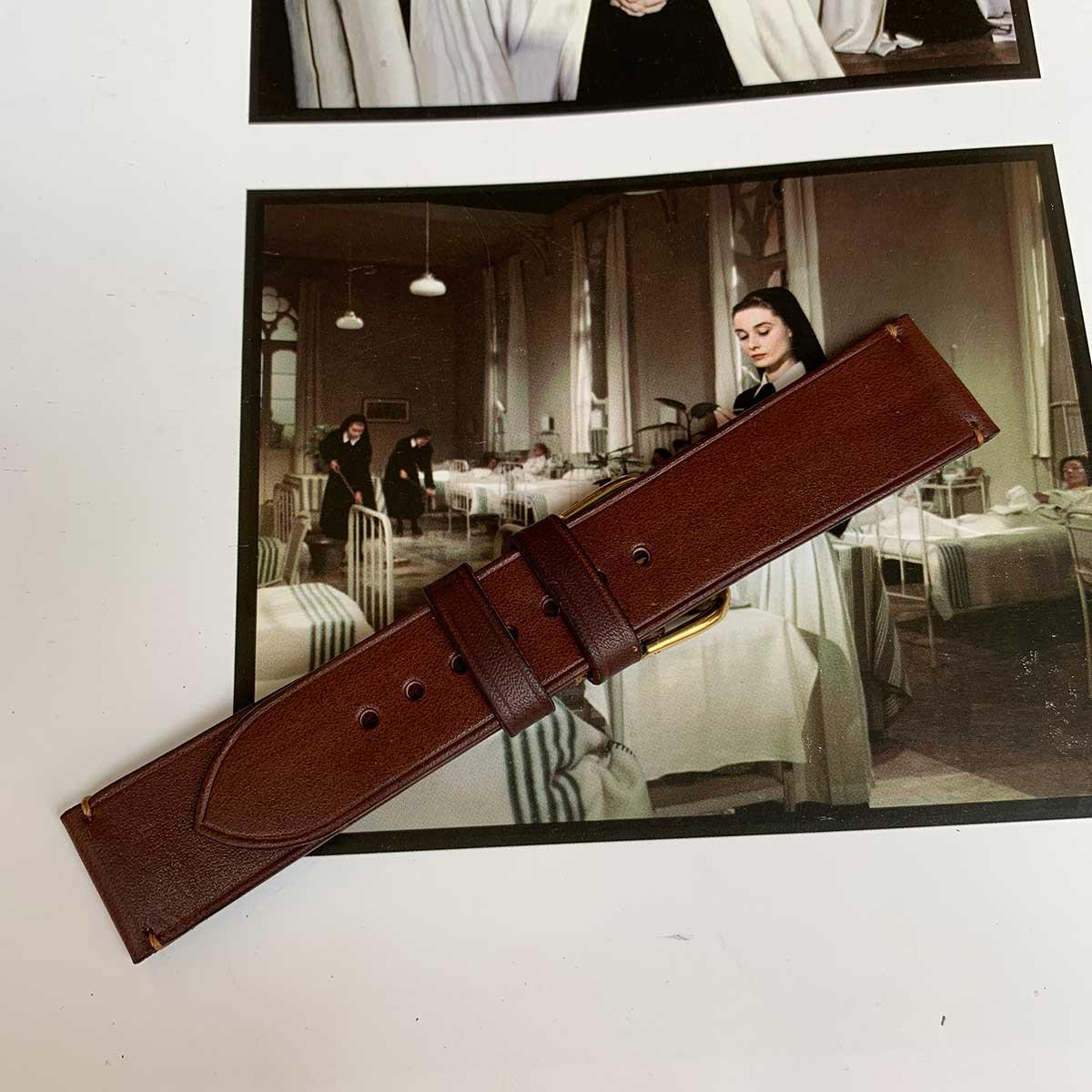 DÂY ĐỒNG HỒ DA SIZE 22 - DA BÒ NHẬP KHẨU - ĐỒ DA THỦ CÔNG DTLEATHER DB337