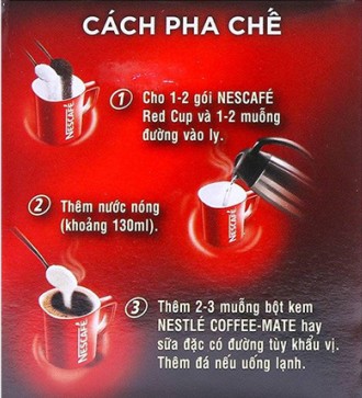 Cà Phê Nestlé Red Cup hộp giấy 30g (15 gói x 2g)