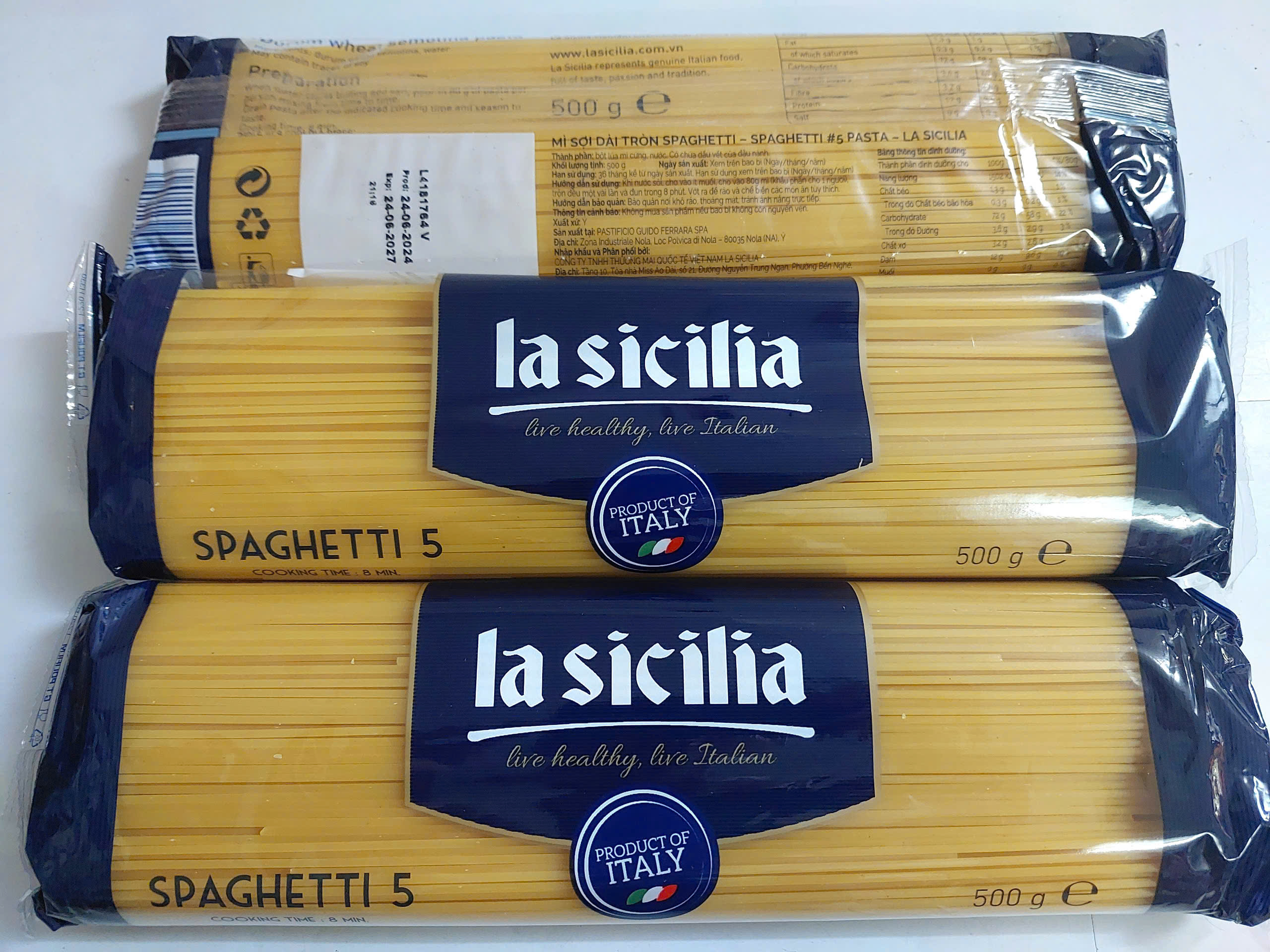 500G MÌ Ý LÀM MÌ SPAGHETTI - doanvat_hangduong