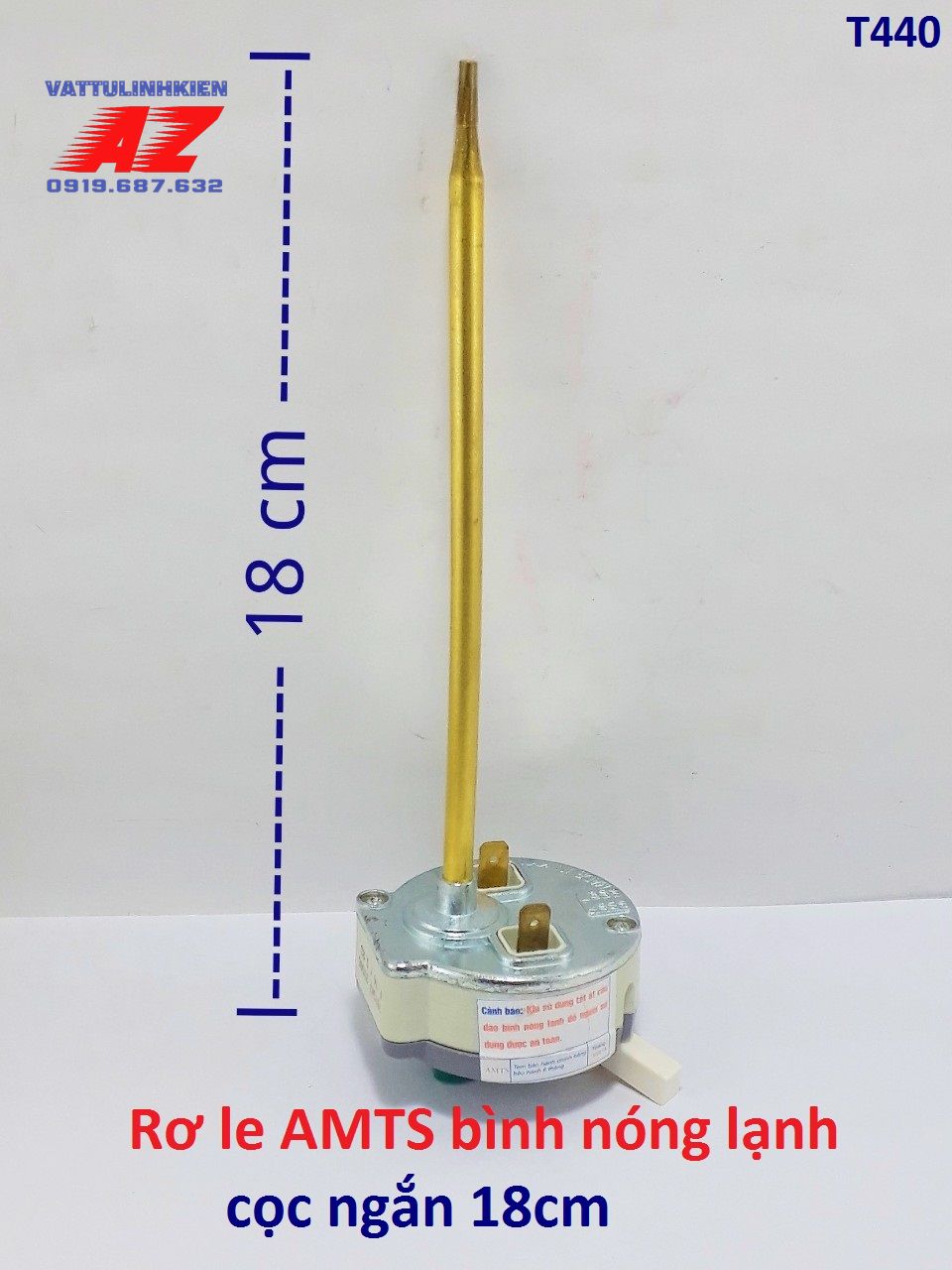 Rơle cọc dài 18cm  cho bình Nóng Lạnh