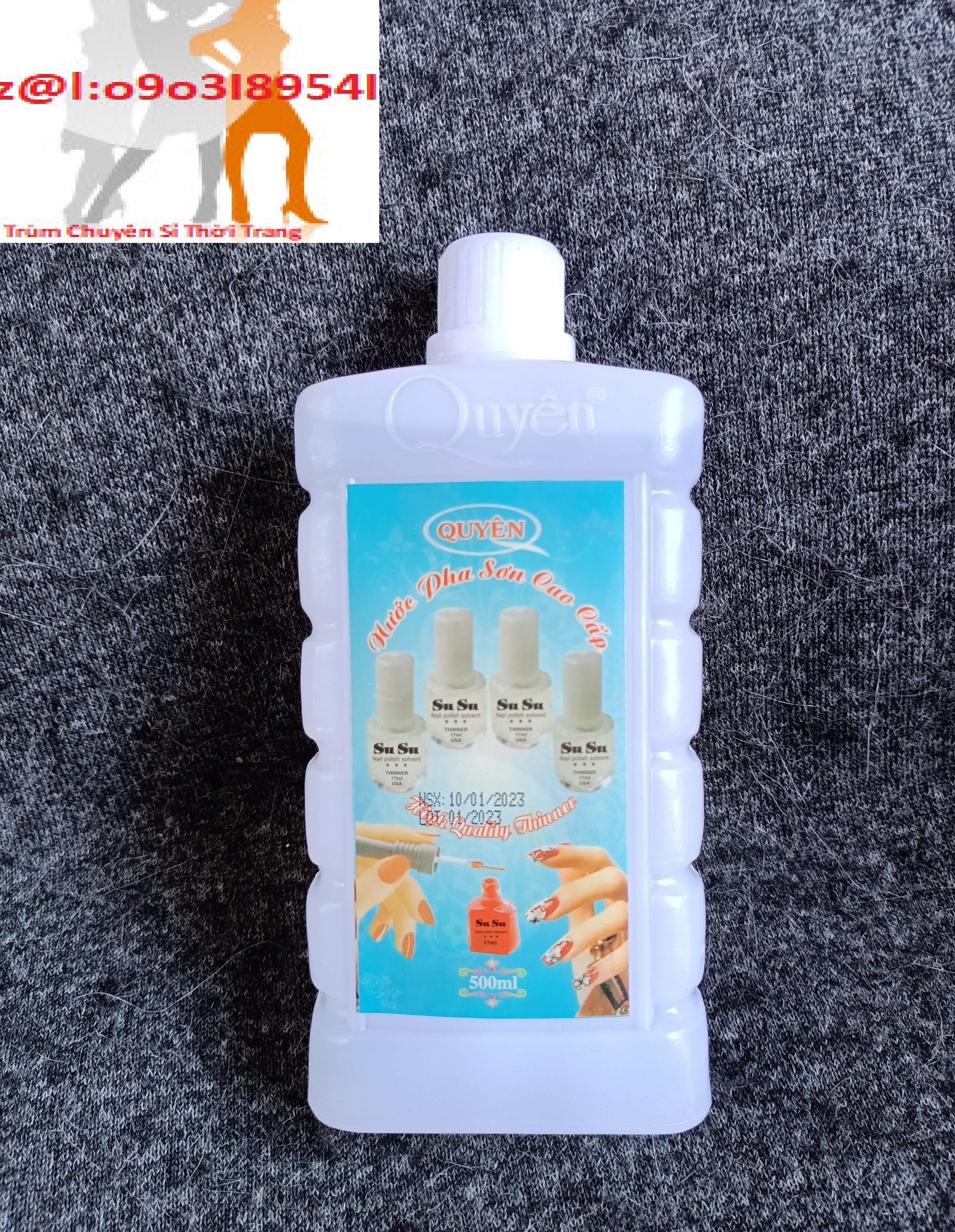 Nước pha sơn móng tay Quyên 500ml