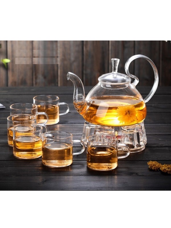Bộ ấm chén pha trà thủy tinh Zeno SET60