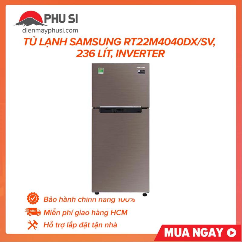 Tủ lạnh Samsung RT22M4040DX/SV, 236 lít, Inverter