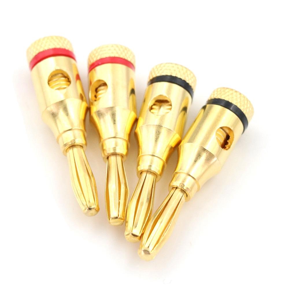Combo 5 Cặp jack cắm loa, jack bắp chuối loại tốt ( 1 jack đỏ + 1 jack đen )