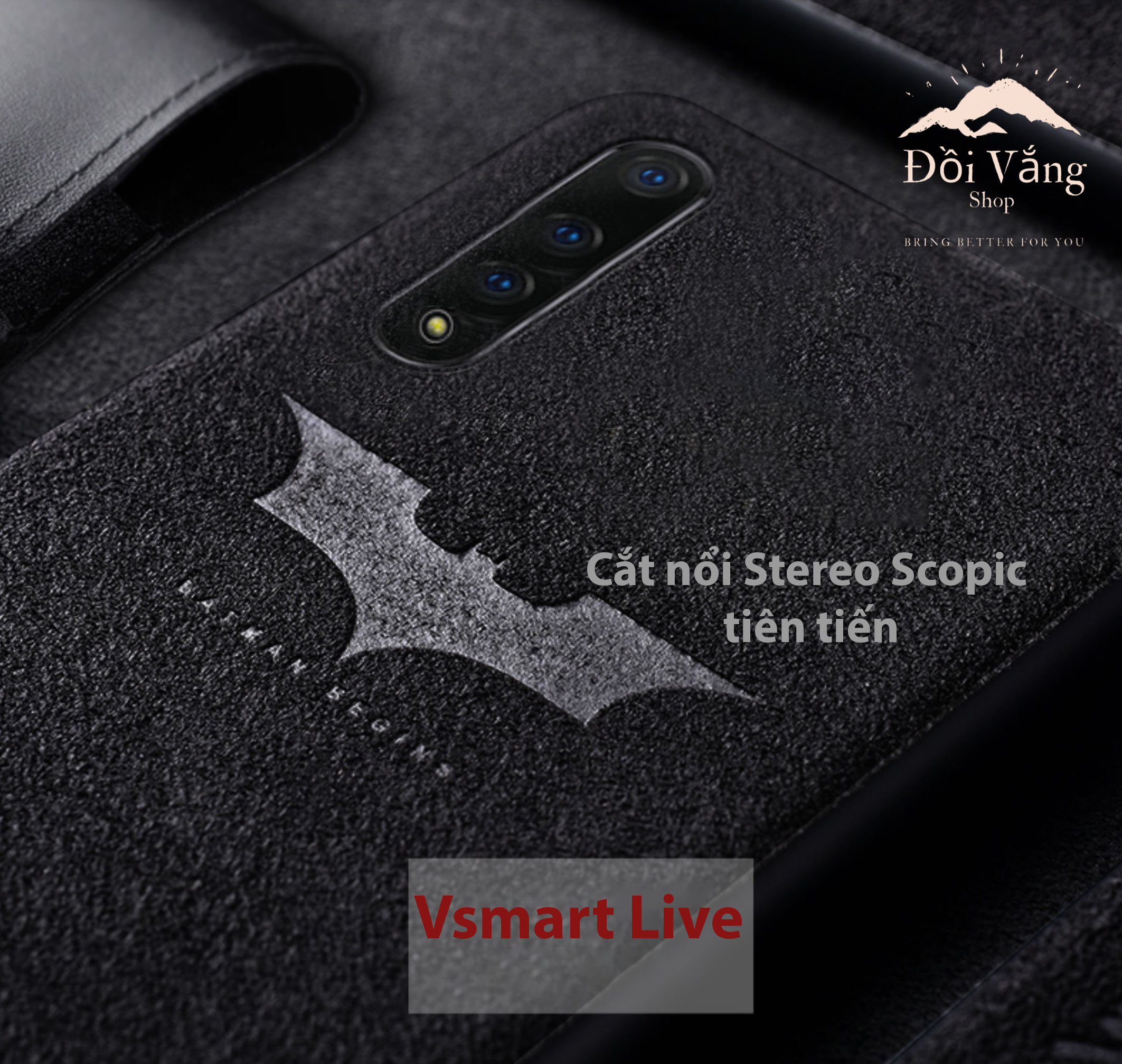 Ốp da lộn khắc laser cho Vsmart live