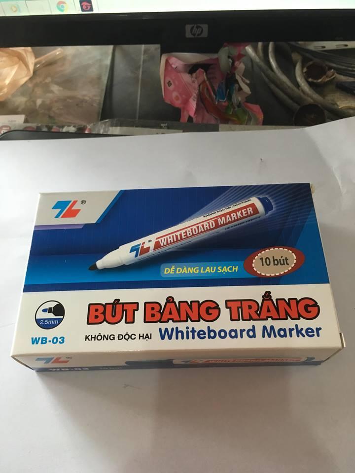 10 Bút Lông Bảng Thiên Long Màu Xanh