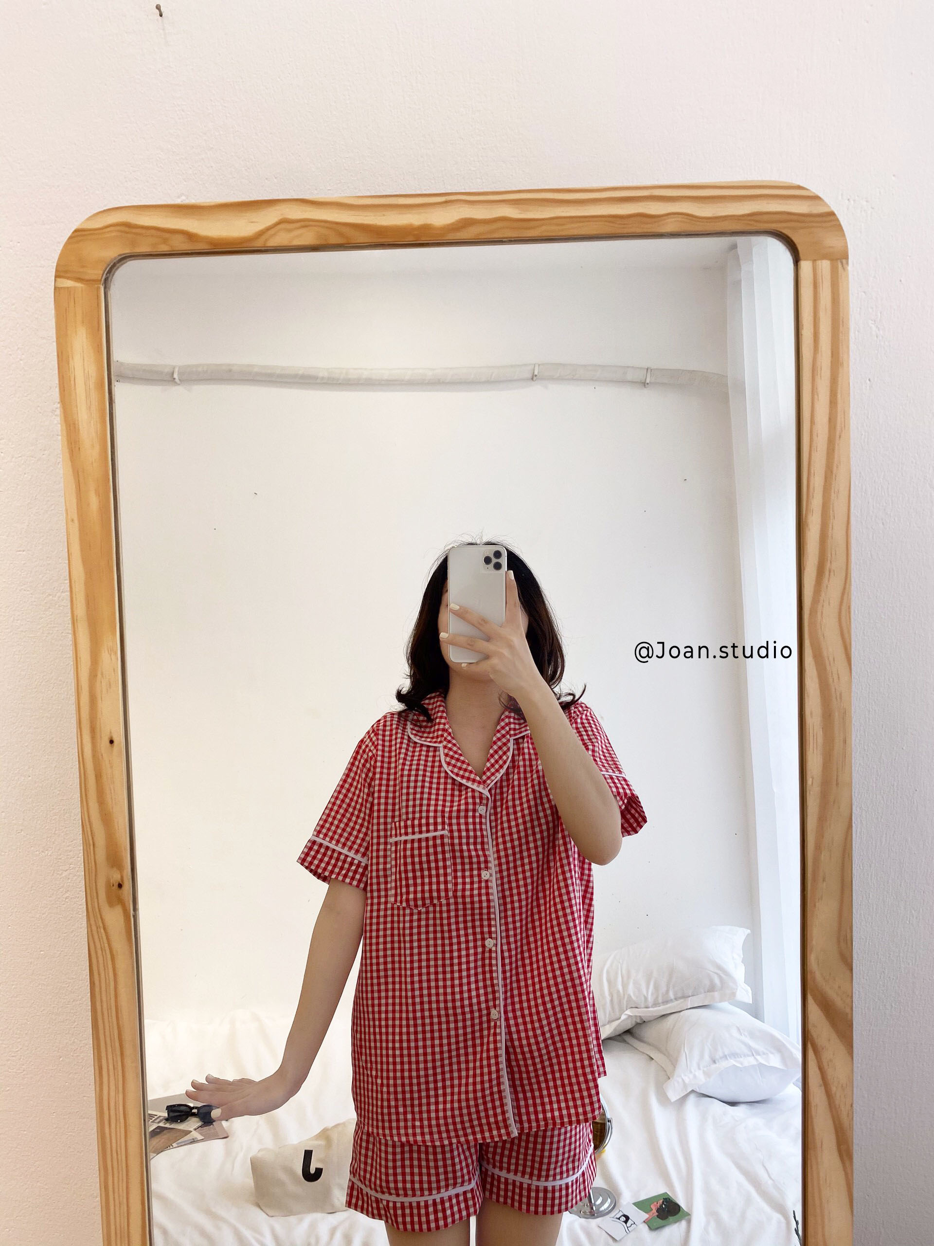 [CARO PYJAMA] - Đồ Ngủ Nữ, Đồ Mặc Ở Nhà Chất Kate Bộ Ngắn