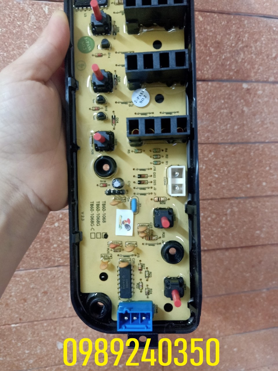 Bo mạch máy giặt Midea cửa đứng 5 phím