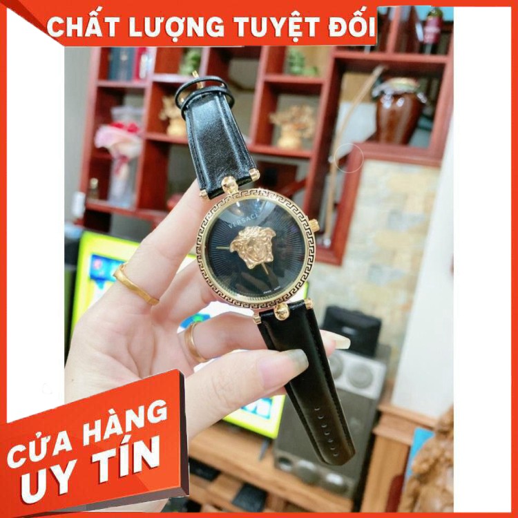 (Bảo hành 12 tháng) Đồng hồ nữ Versace dây da size 30 mm - Đồng hồ VS