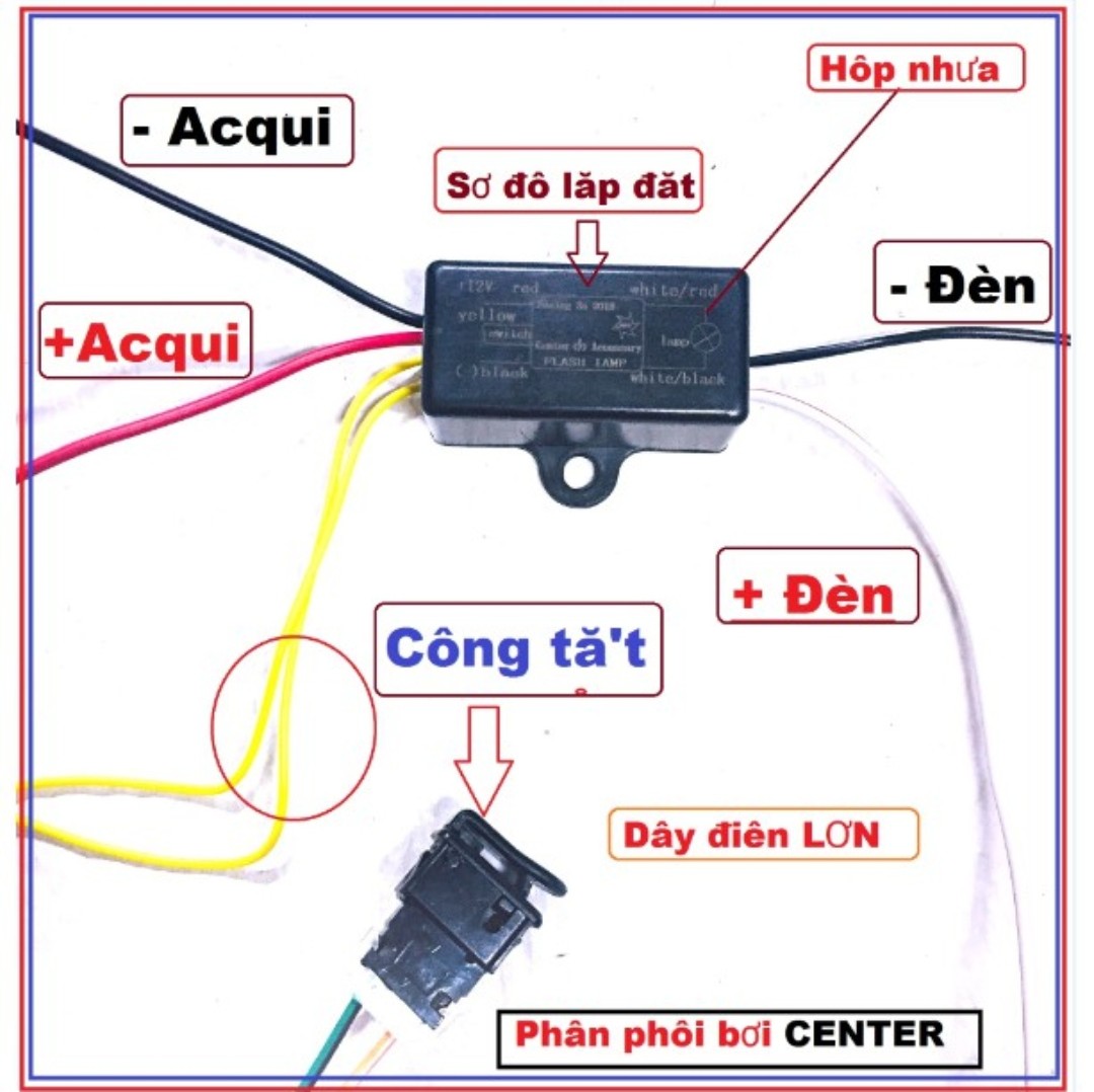MẠCH PASSING 3S CÔNG SUẤT LỚN CHO 2 ĐÈN L4X , MẠCH PASSING 3S ĐÈN TRỢ SÁNG , L4X , PHỤ TÙNG XE MÁY , PHỤ KIỆN XE MÁY