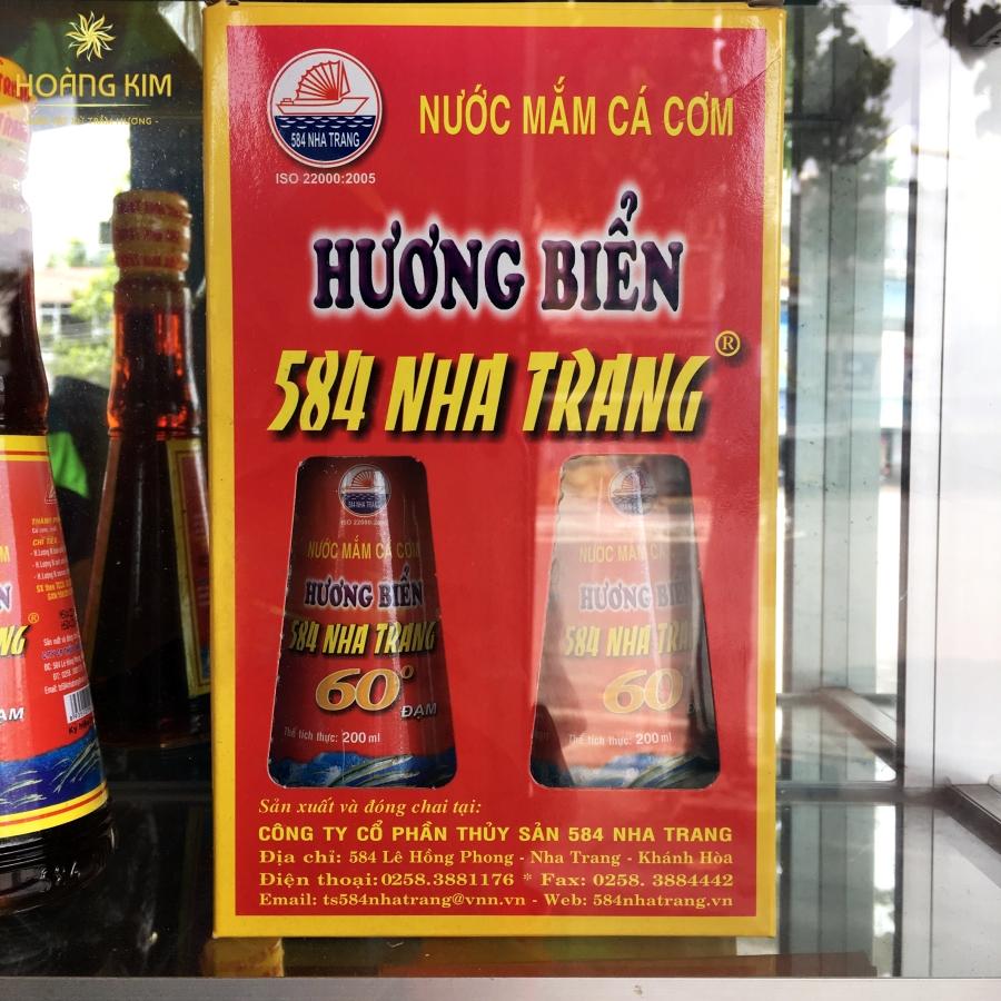 2 chai Nước mắm 584 Nha Trang 60 độ đạm 200 ml