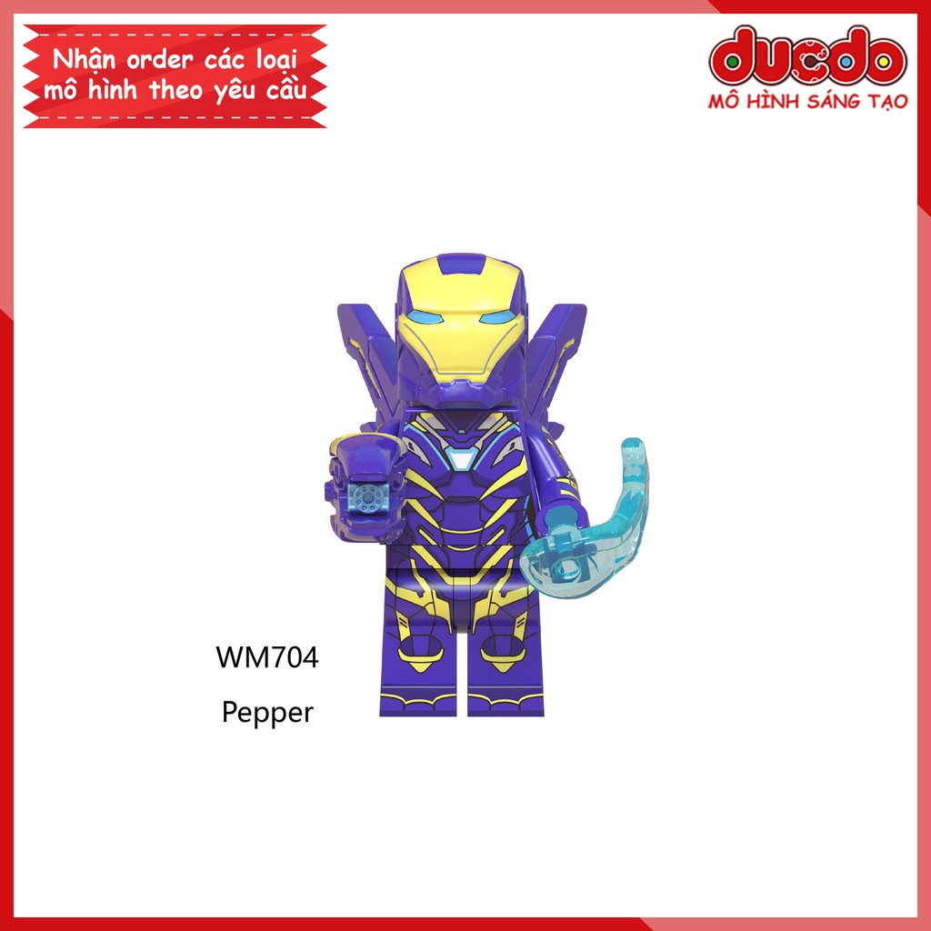 Minifigures siêu anh hùng End Game - Đồ chơi Lắp ghép Xếp hình Mô hình Mini Iron Man EndGame WM6061