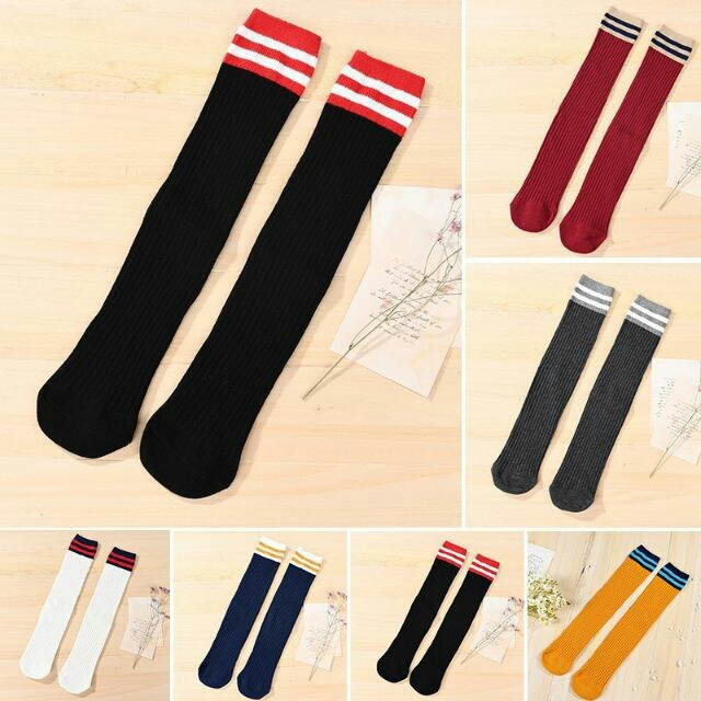 Tất Đùi Cho Bé Gái- Set 3 Đôi 3 Màu