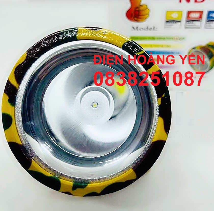 Đèn Pin Đội Đầu LED Chóa 8cm Siêu Sáng Dây Cáp Tiện Lợi - Đa Năng Cho Cắm Trại A3