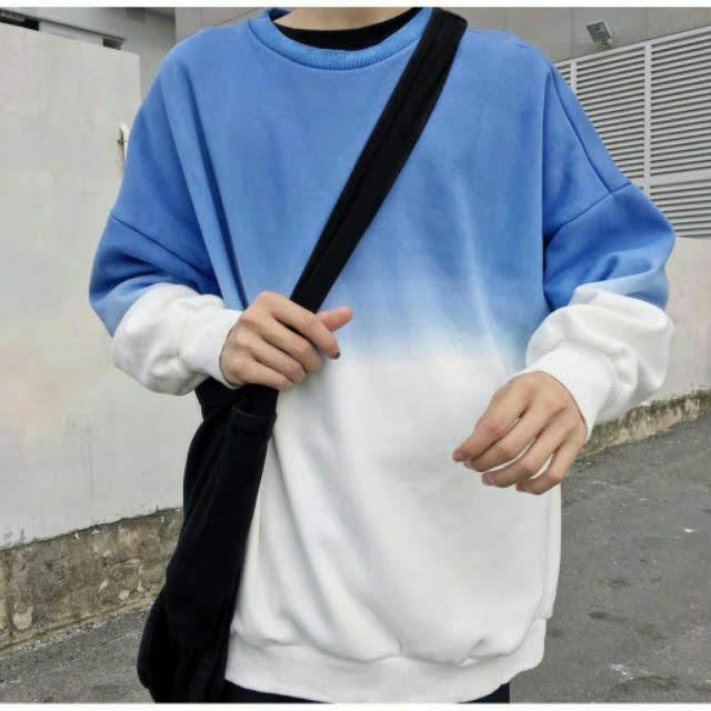 Áo sweater loang màu Unisex