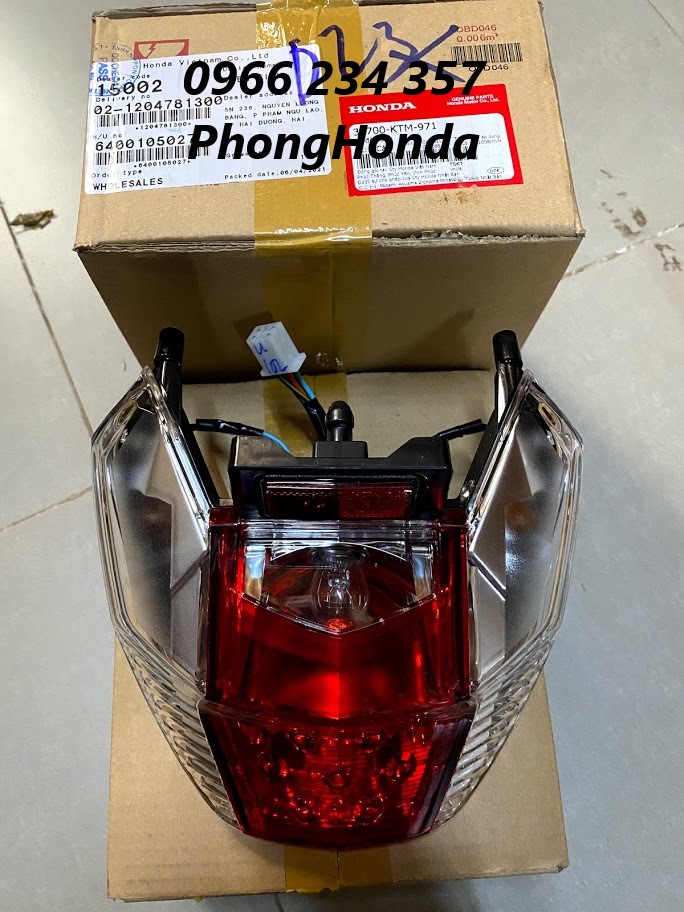 Cụm đèn lái , đèn hậu future neo , neo gt, neo fi, fu x 125 chính hiệu honda