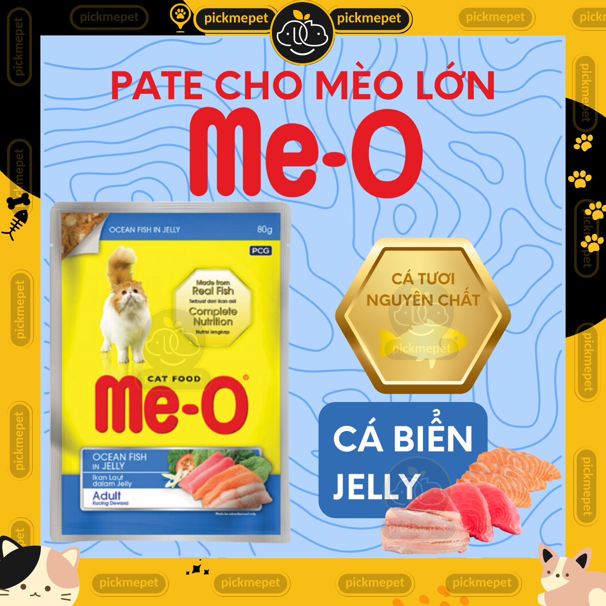 Pate Me-o Cho Mèo Trưởng Thành 80g